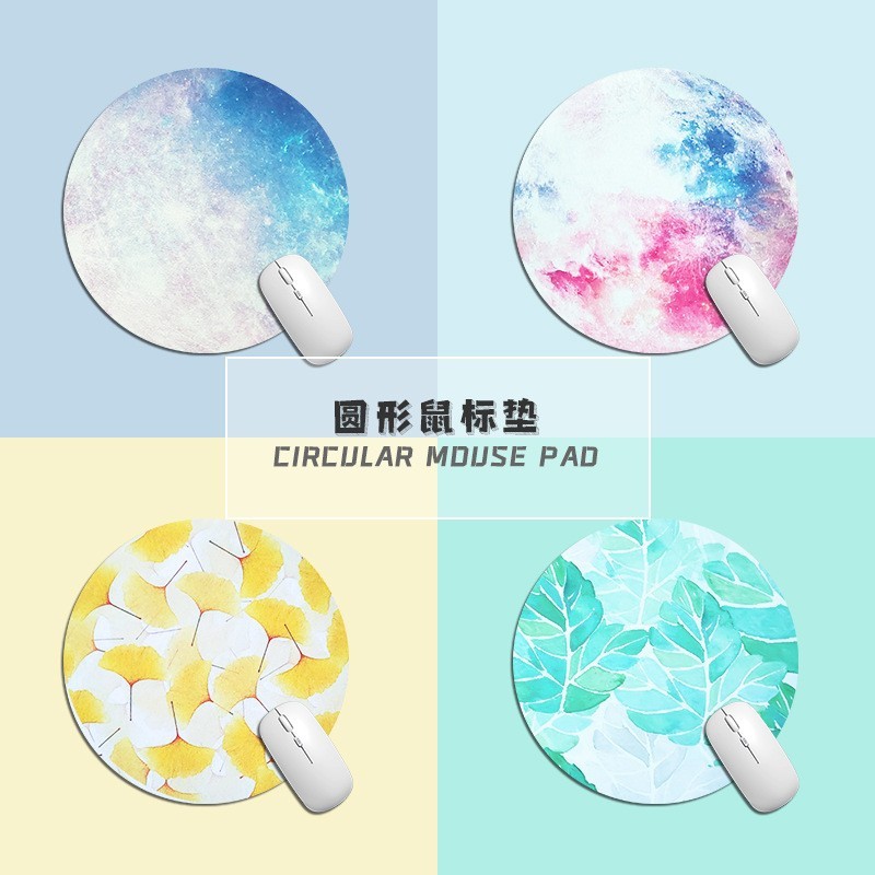 blue archive mousepad artisan mousepad blue archive Bulat kecil kartun ...