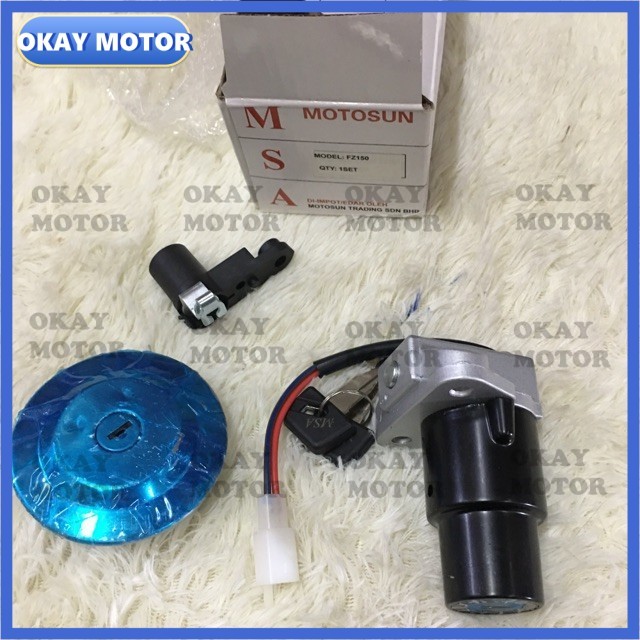 IGNITION COMPLETE FZ 150 FZ150i on/off HANDLE LOCK Yamaha FZ150 V1 V2 ...