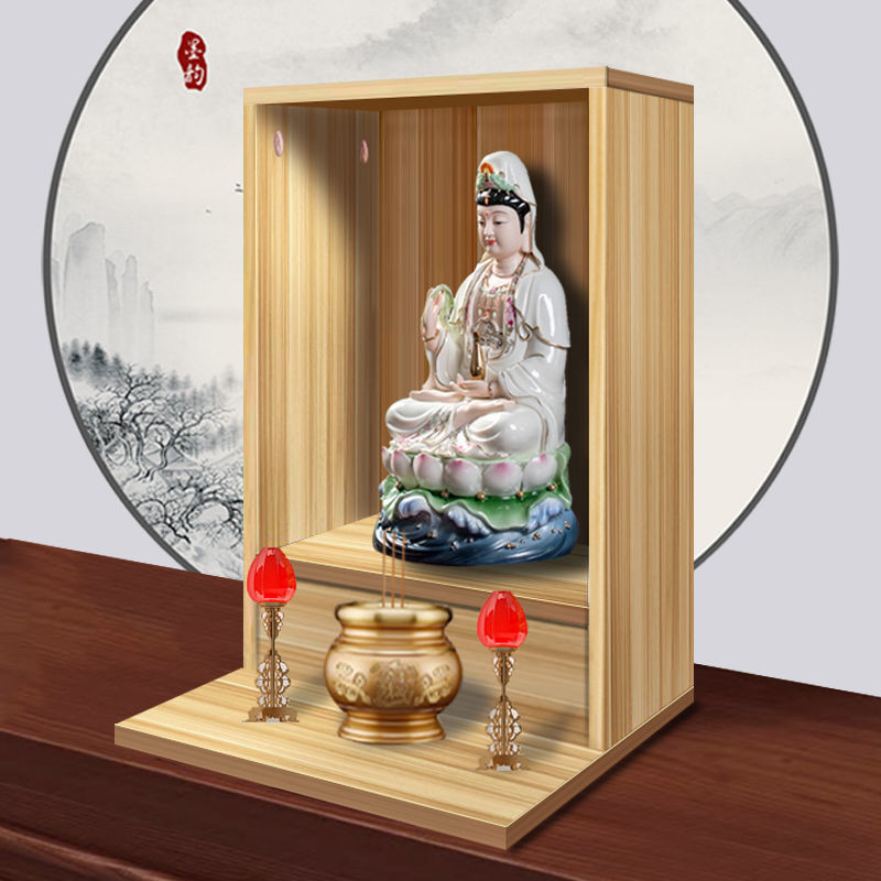 Buddha Cabinet Small Type For Table Wall-Mounted God Table Shrine with ...
