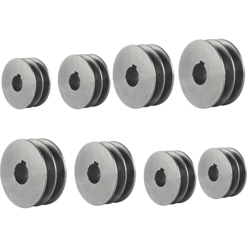 V-Belt Pulley Bore V-Belt Sheave A Type Double Slot Cast Iron Pulley Motor Dia Power Tool Accessories(50x31x19mm