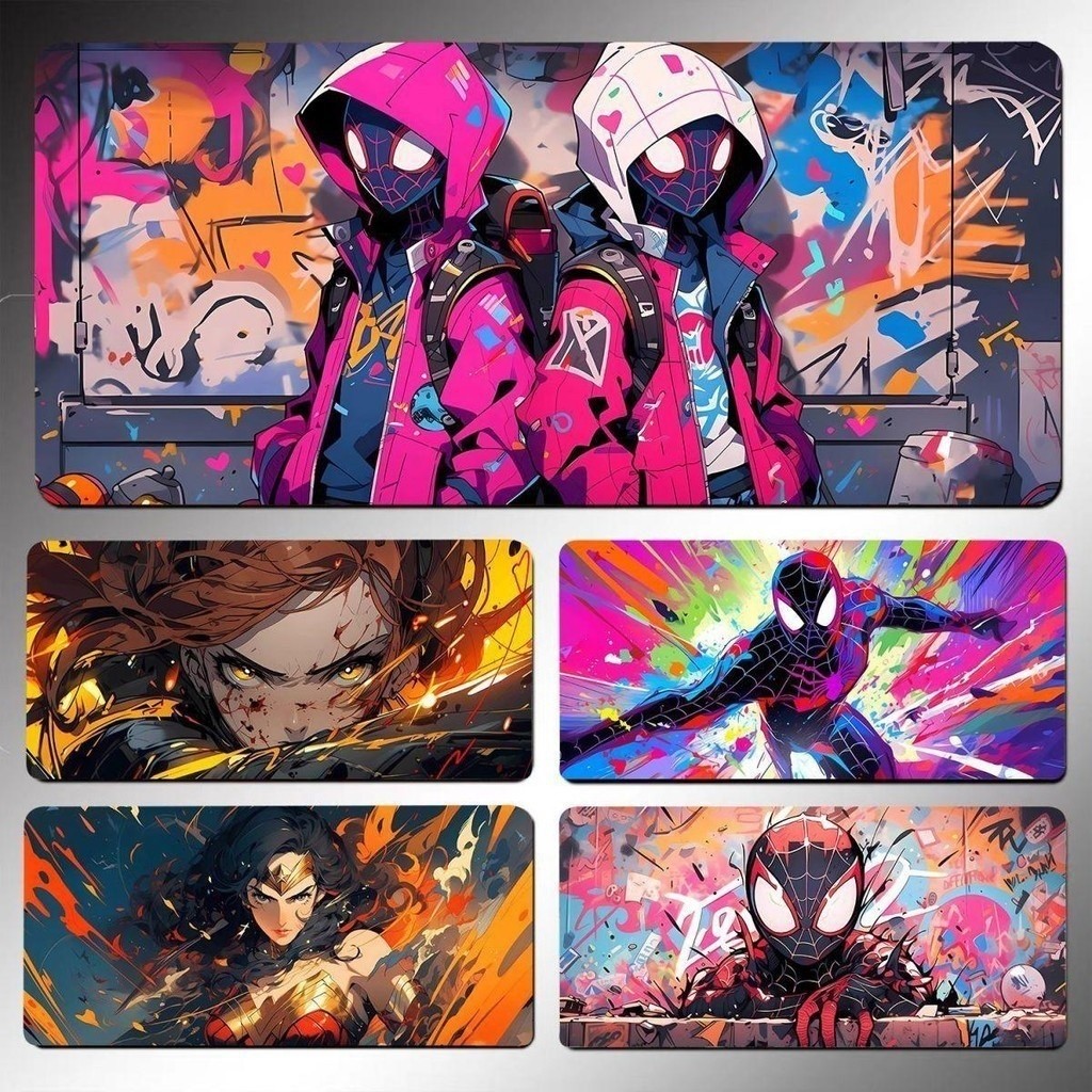 Mouse Pad Extra-Large Thickened Computer Keyboard Desk Mat Spider Man ...