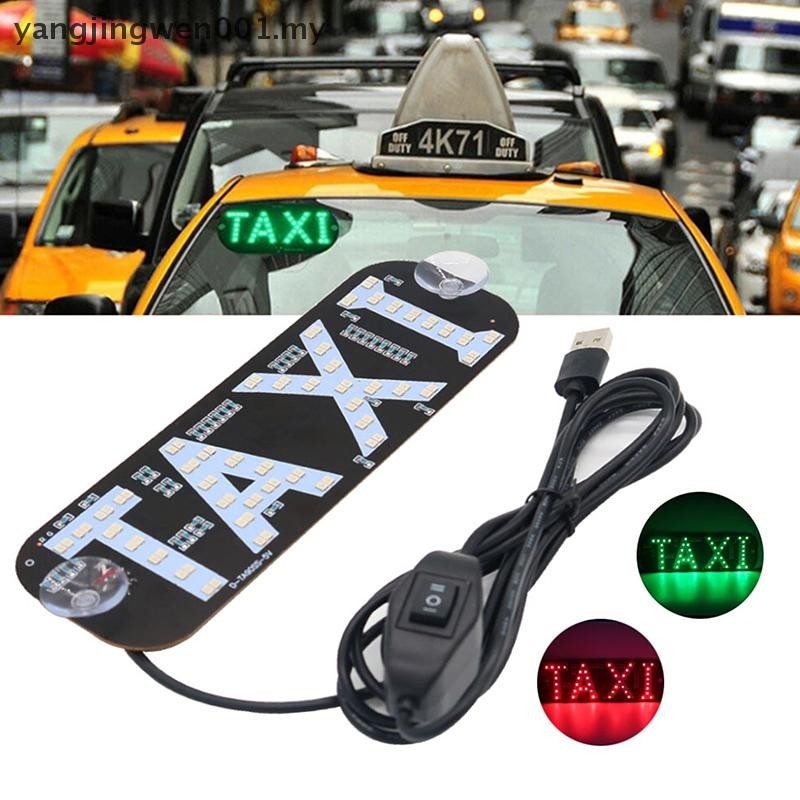 QCHIAN Taxi Light, Taxi LED Sign Decor, Taxi LED Light Logo