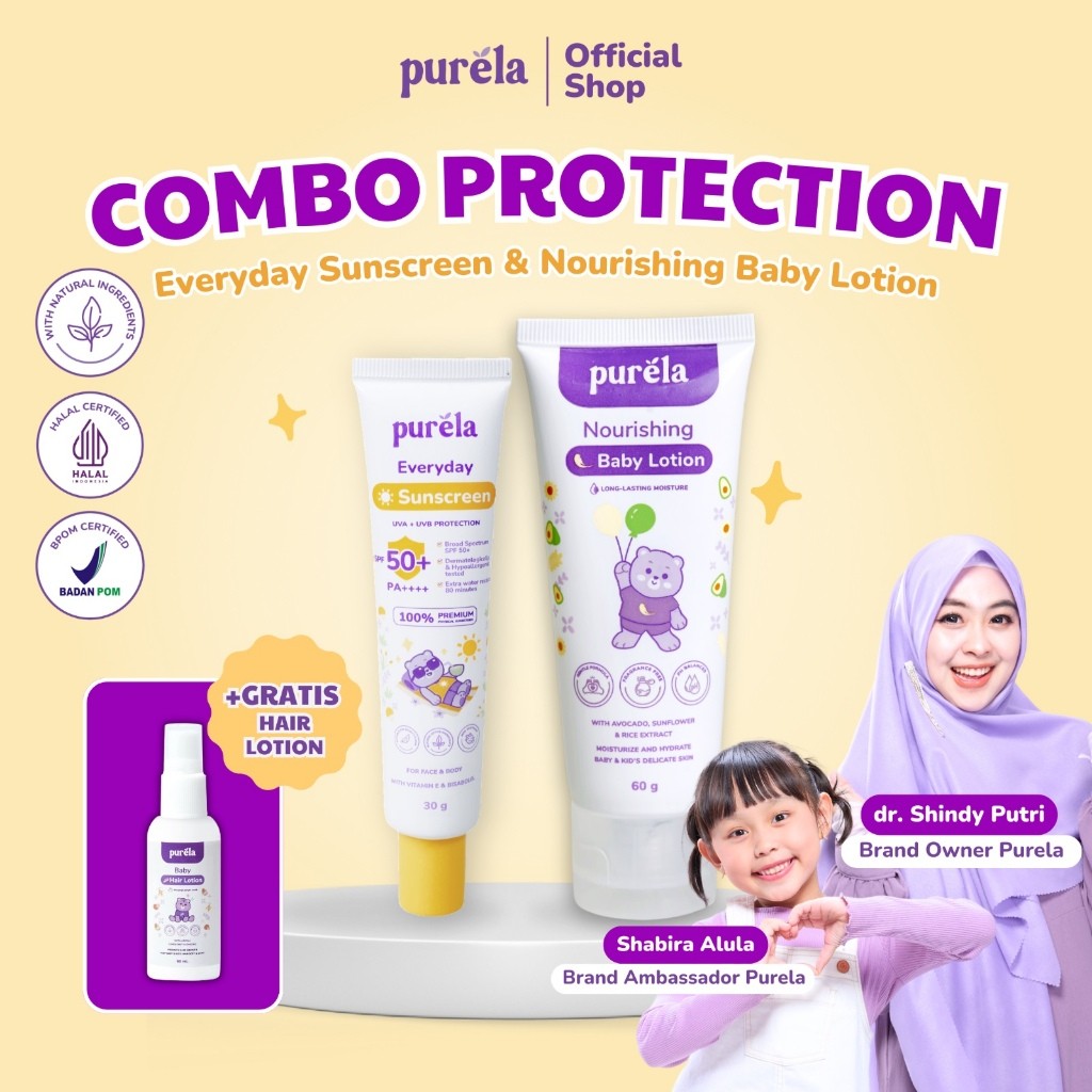 Purela COMBO PROTECTION [BUY 2 GET 3] [FREE Hair Lotion 60 ML] Purela ...