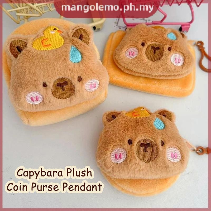 [MANGO] Capibara Plush Coin Purse Pendant Cartoon Capybara Headphone ...