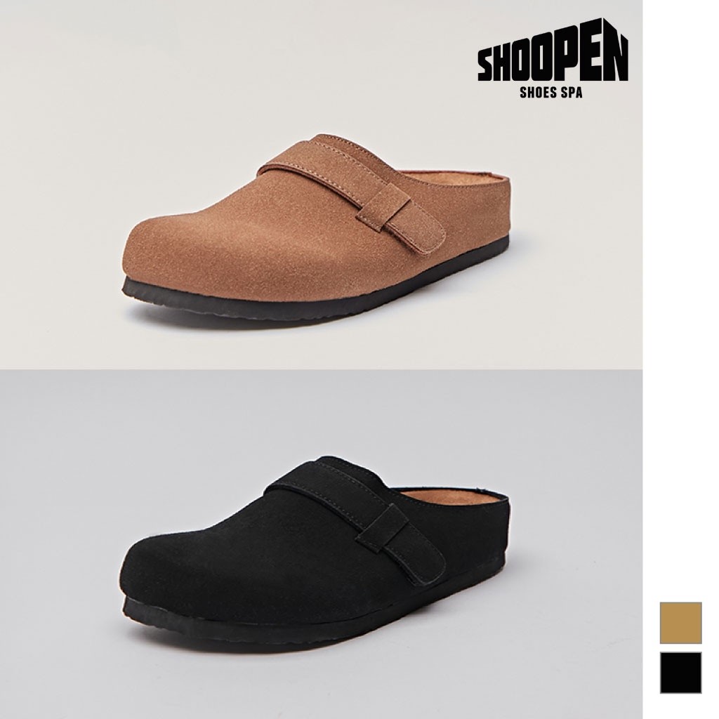 JA6 [SHOOPEN] Cozy Suede Clog Shoes For Men | Shopee Malaysia