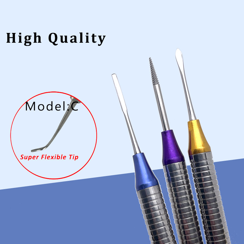 Kit De 5 Périotomes Flexibles SLAKE - Instrument Dentaire Pour Extraction - Échelle Flexible Pour Chirurgie