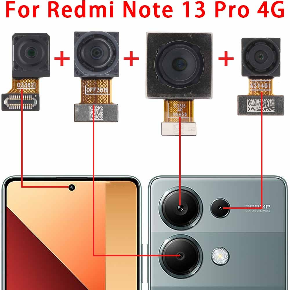 Original Front and Rear Back Camera For Xiaomi Redmi Note 13 Pro 4G ...