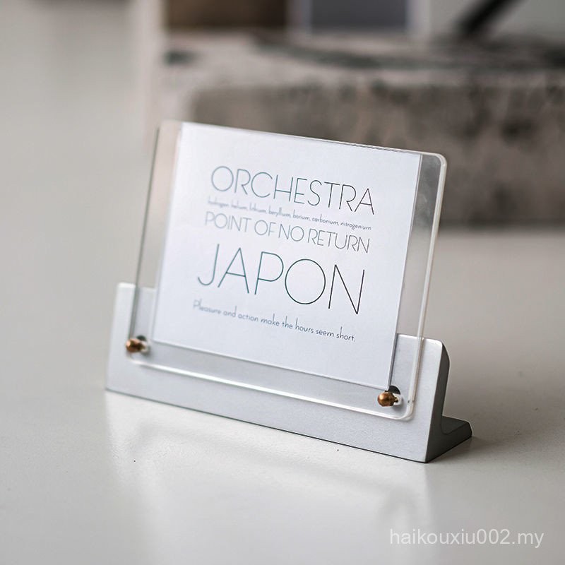 Acrylic Table Card Holder Display Card Resin Calendar Stand Table Card ...