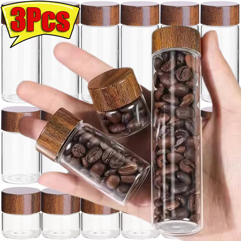 1/3Pcs 10/20/30ml Mini Glass Bottle - DIY Portable Glass Vials - Tea ...