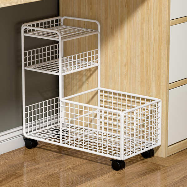 nordic rack almari dapur trolley rack Rak bawah meja, rak buku, kabinet ...