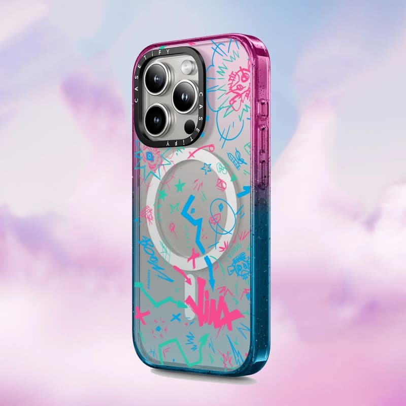 CASETiFY Jinx Graffiti Case / iPhone15用 CASETiFY Jinx Graffiti Case / iPhone15用 Arcane Jinx