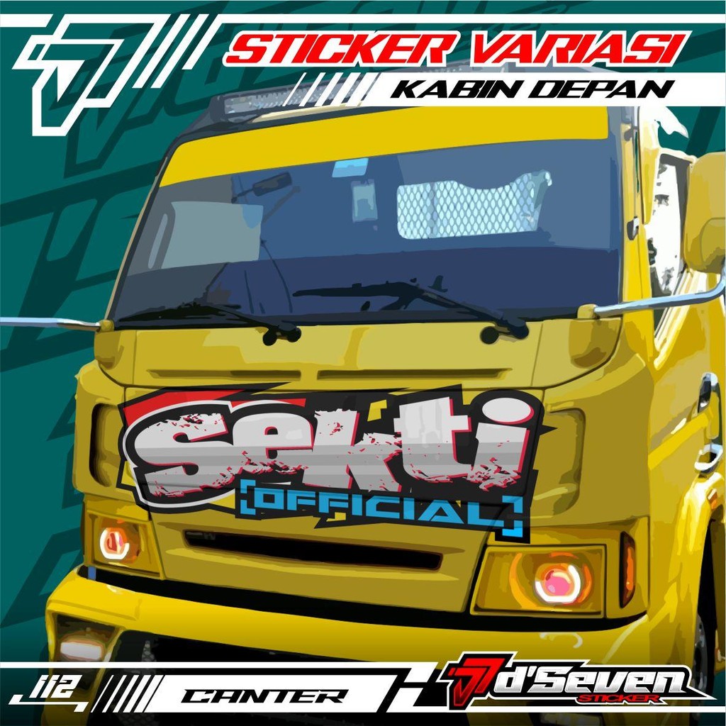 Front cabin stickers for All SEKTI OFFICIAL trucks, Full laminated ...