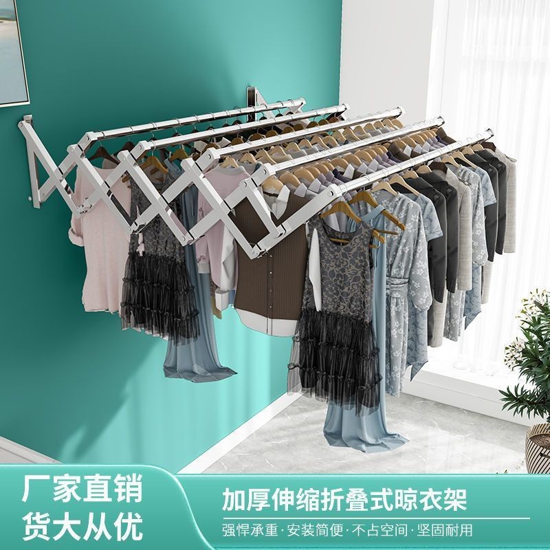 Outdoor Outdoor Balcony Window Retractable Drying Rack Outdoor Push ...