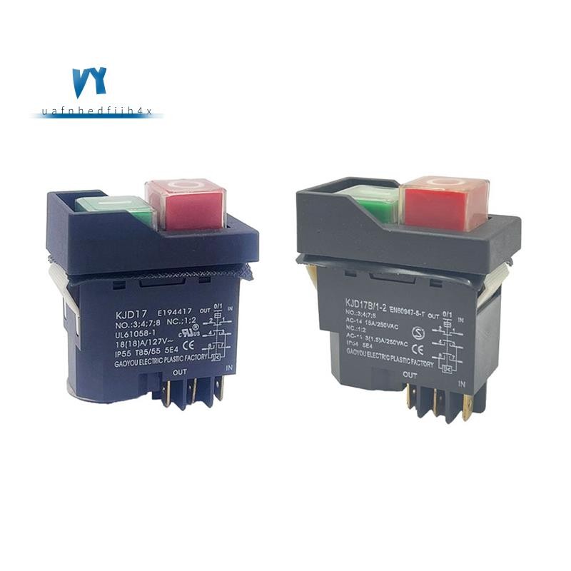 KEDU KJD17 Electromagnetic Switches Pushbutton Switch For Garden Tools 120V 220V