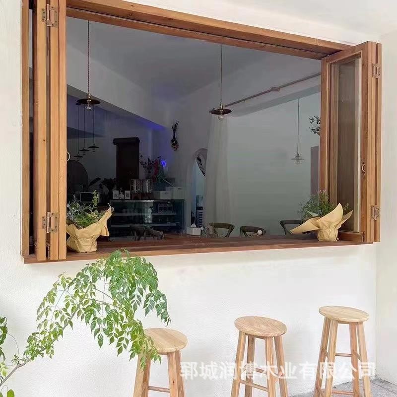 Old Elm Folding Window Glass Window Left Right Folding Sliding Window ...