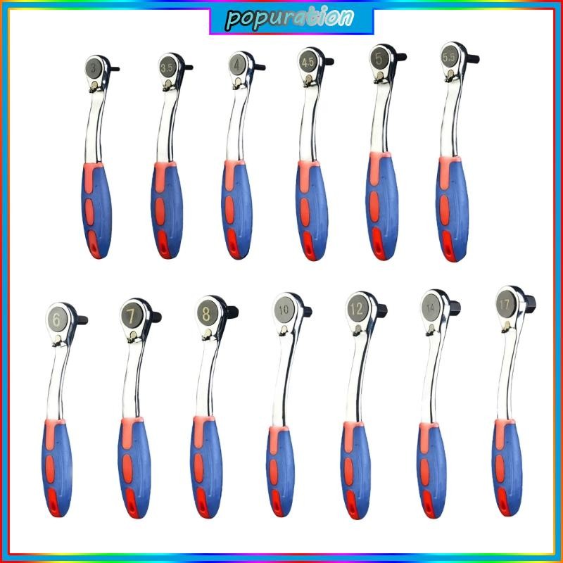 POP 72 Teeth Socket Mini Wrench 1 4 Inch Single Ended Quick Release ...