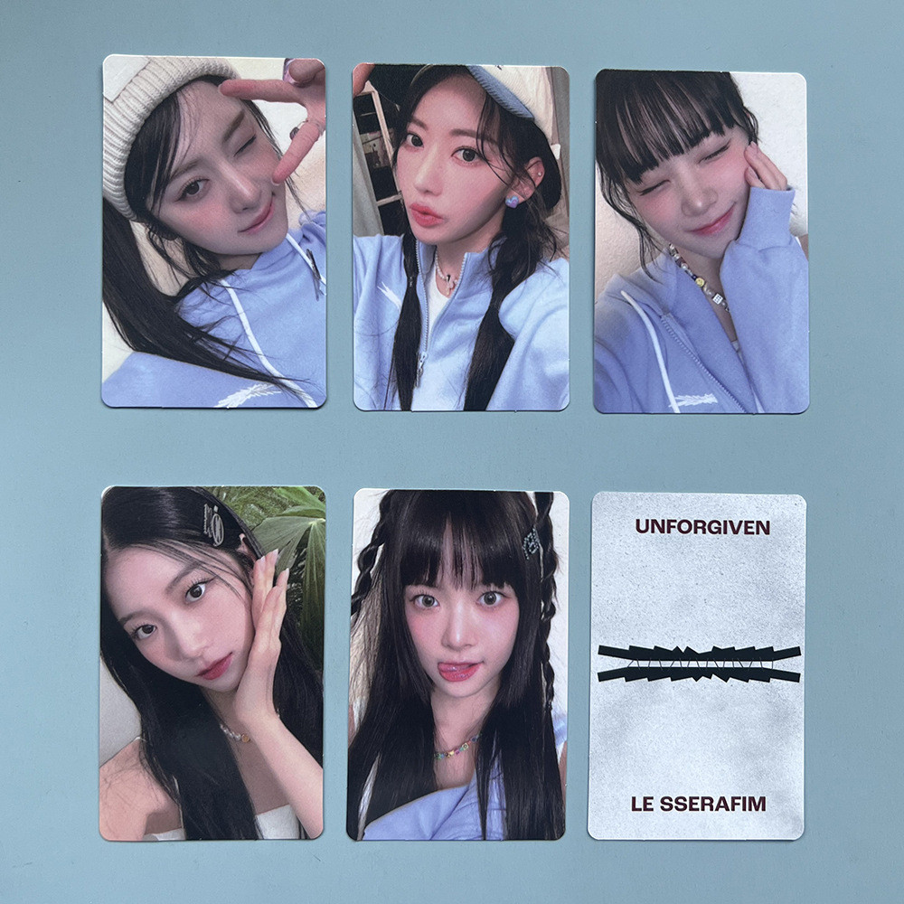 55pcs/Box LE SSERAFIM Photocard UNFORGIVEN Álbum KPOP LOMO Cartão De