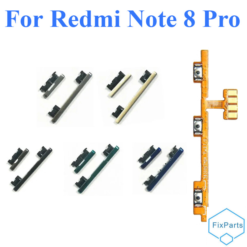 For Xiaomi Redmi Note 8 Pro Power On Off Button Flex Out Side Volume Up ...