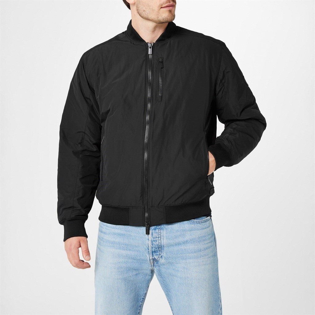 Firetrap Mens Men s Bomber Jacket Black Sports Direct Shopee Malaysia