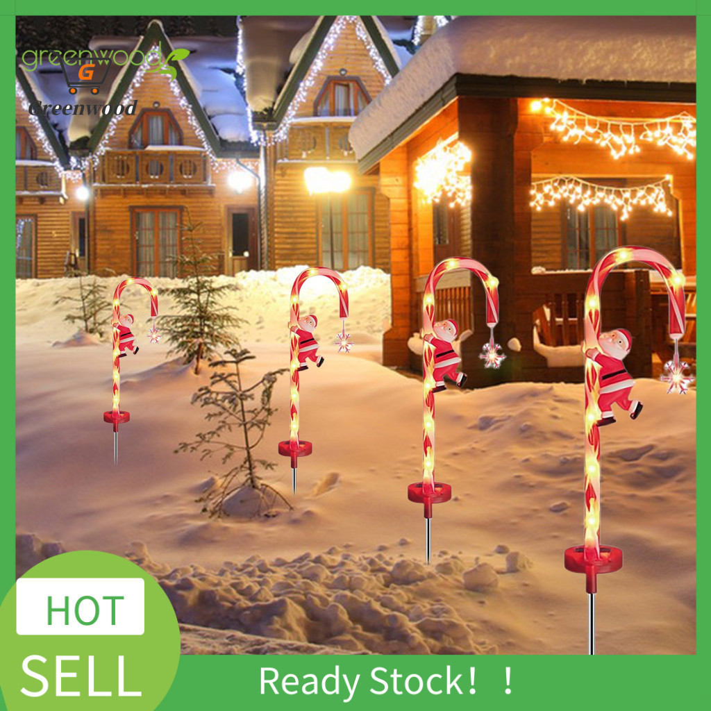 GRE Solar Christmas Lights Outdoor Waterproof Solar Cane Light ...