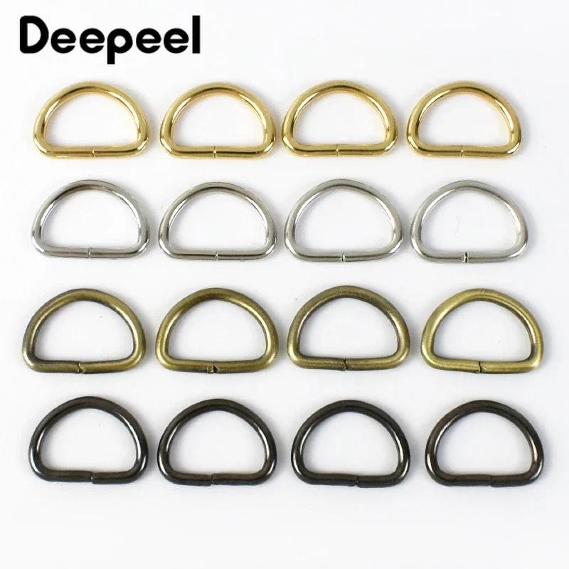 100Pcs D Ring Metal Buckles Bag Strap Adjust Hook Clasp Dog Collar ...