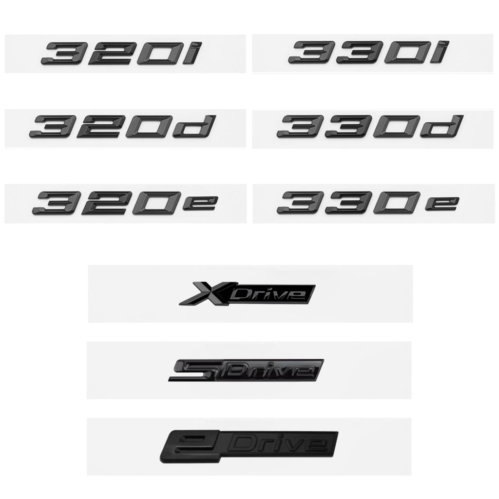 Glossy Black 320i 320d 320e 325d 328d 330i 330d 330e 335d 340d Emblem ...