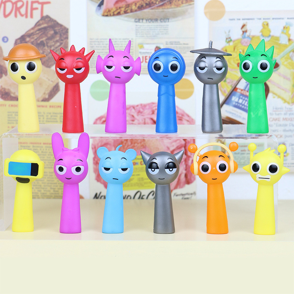 12pcs Sprunki Action Figure Set Sprunki Incredibox Toys Decorative ...