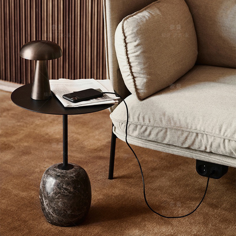 Designer Influencer Marble Sofa Side Table Corner Table Nordic Bedside ...