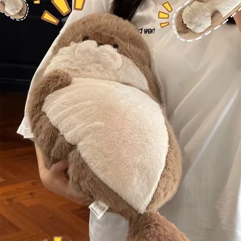 Cute seal plush toy doll bed sleeping pillow sea otter doll ragdoll