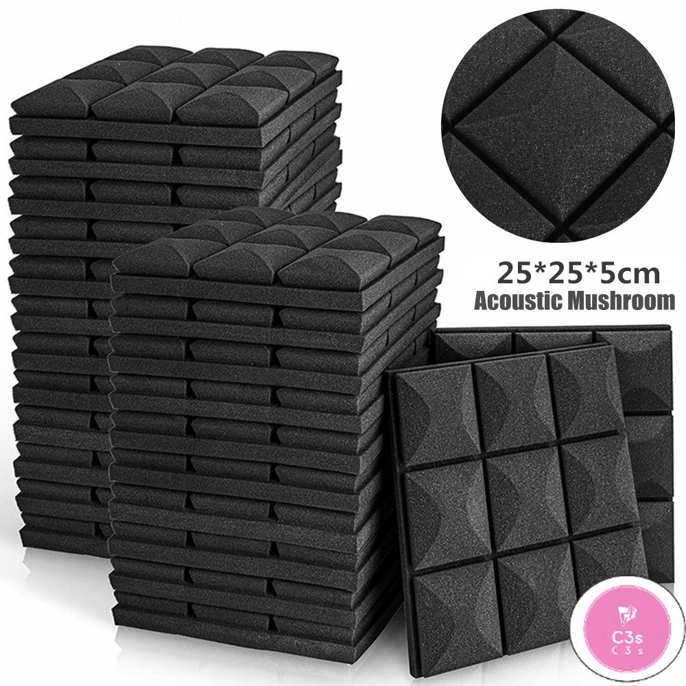 C3S 24Pcs Studio Acoustic Foam Panels Bedroom Sound Proof Foam Panels ...