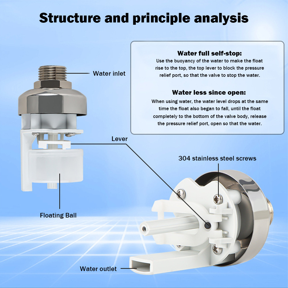 Floating Ball Valve Stainless Steel Automatic Water Tank Level Control