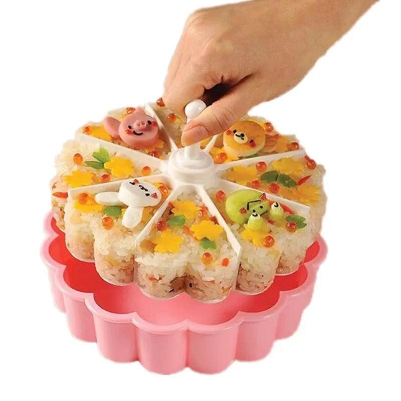 8-hole Heart-shaped Sushi Mold Baking Jelly Pudding Cups Thousand ...