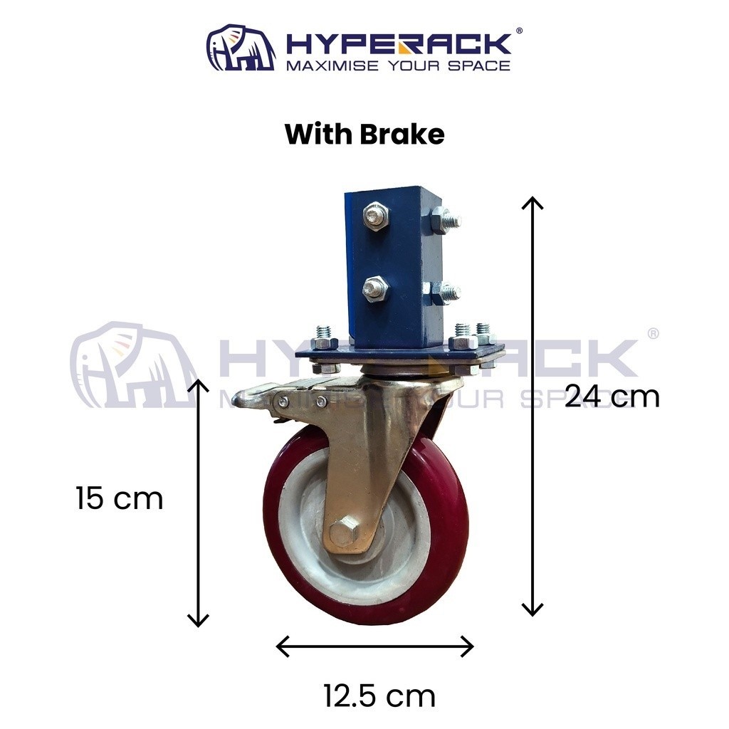 TIGERACK [High Quality] Boltless Rack Trolley Wheels Castor Wheel ...