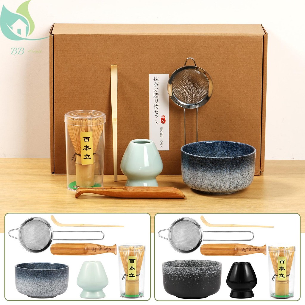 6 Pcs Matcha Whisk Set, Practical Matcha Kit With Whisk Holder Matcha Whisk Sifter Tea Scoop And Tea Spoon Japanese Matcha Tea Set For Matcha Making