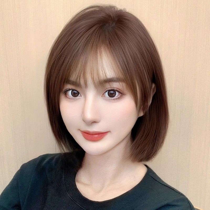 Rambut Palsu Rambut Manusia Sebenar untuk Wanita, Rambut Pendek Rambut ...