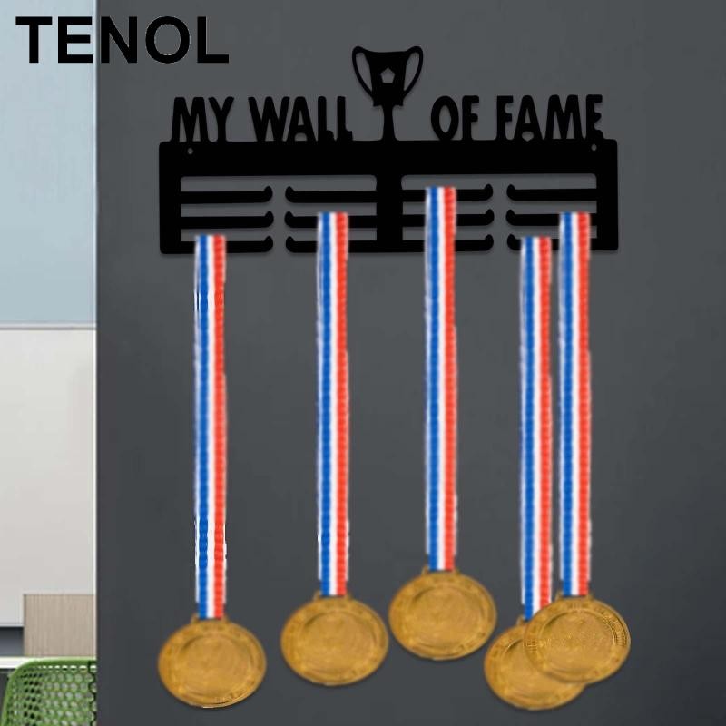 TENOL Medals Display Stand Wall Mount Frame Running Medals Medals ...