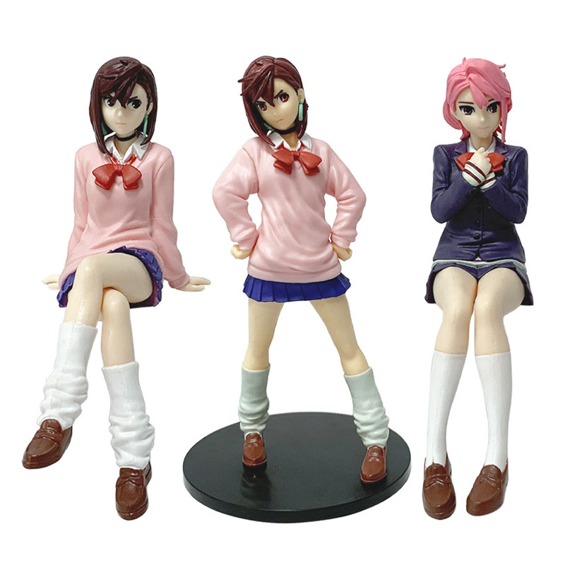 thumbnail image 2 of Anime Figures 2-Pack - Shiratori & Ayase Momo 15cm Sitting Model PVC Statues For Collection 2 of 11