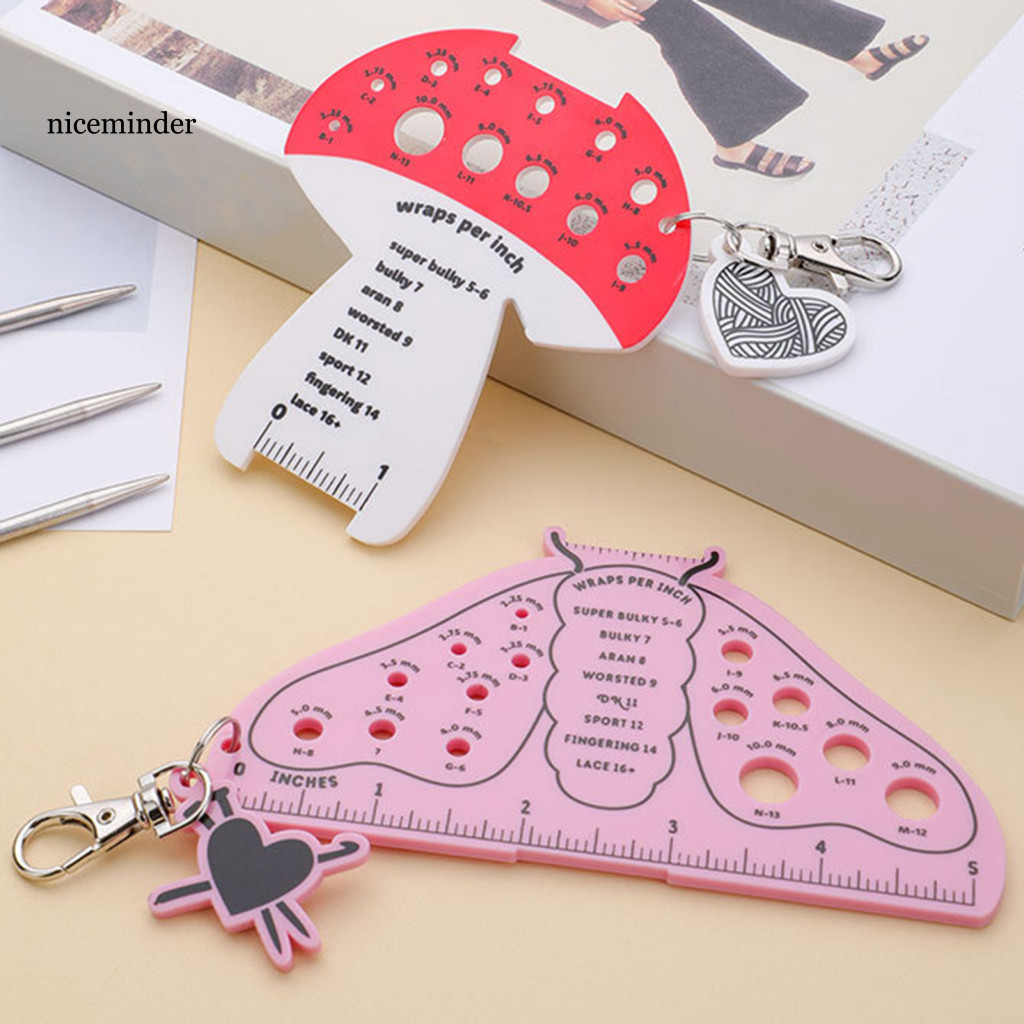 ZNCE_ Sewing Ruler for Knitting Practical Knitting Ruler for Smaller