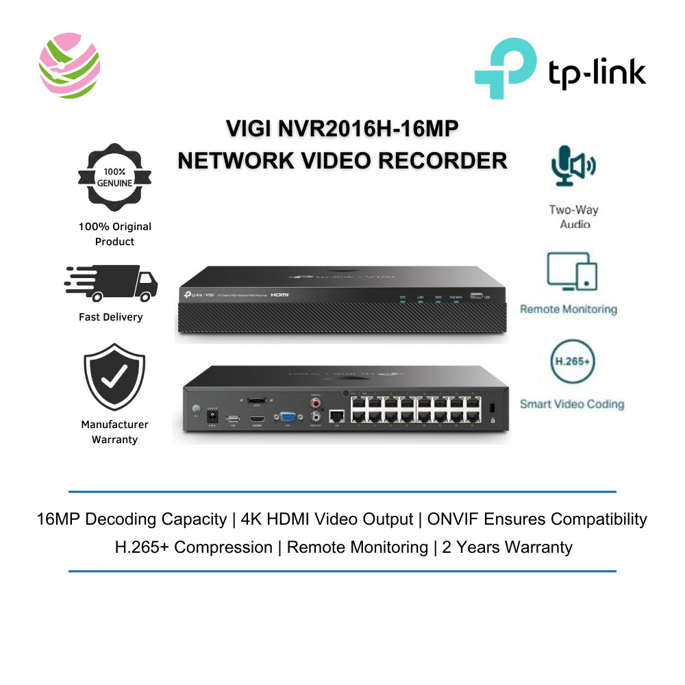 TP-LINK VIGI NVR2016H Support Info - View #9