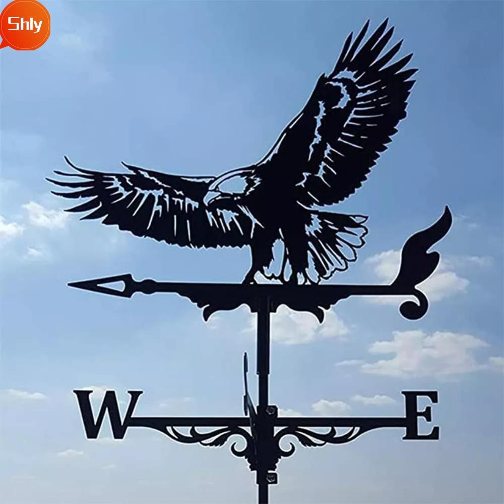 SHLY Weather Vane, Cat Black Wind Indicator, Creativity Metal Outdoor ...