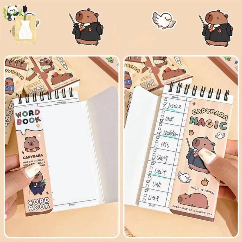 Cute Mini Capybara Planner Notebook Cartoon Kawaii Student Stationery ...