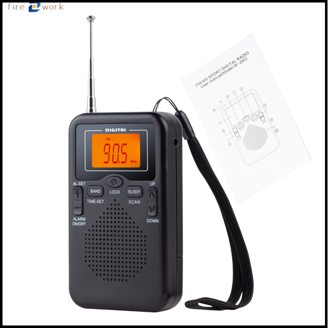 New AM FM Radio Battery Operated Portable Pocket Radio Telescopic Antenna Radios Player For Senior Home Walking main image 1