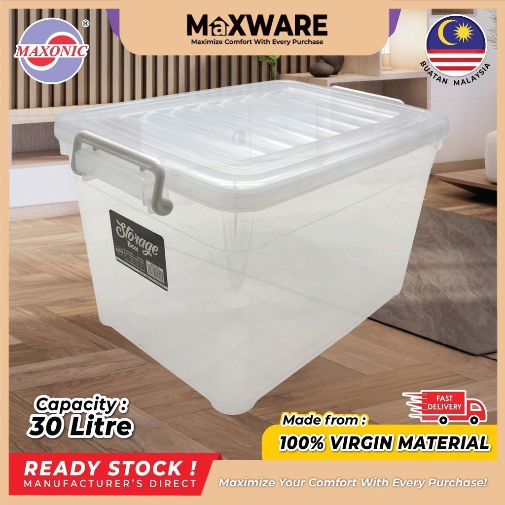 Maxware 30L Storage Box Container Organizer | Shopee Malaysia