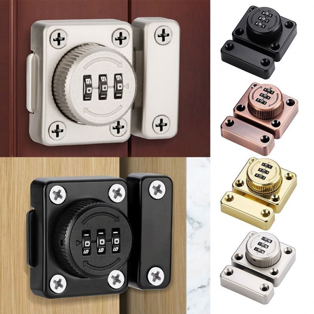 Door Latch Household Cabinet Latch Set Password Locks Door Latch Parts ...
