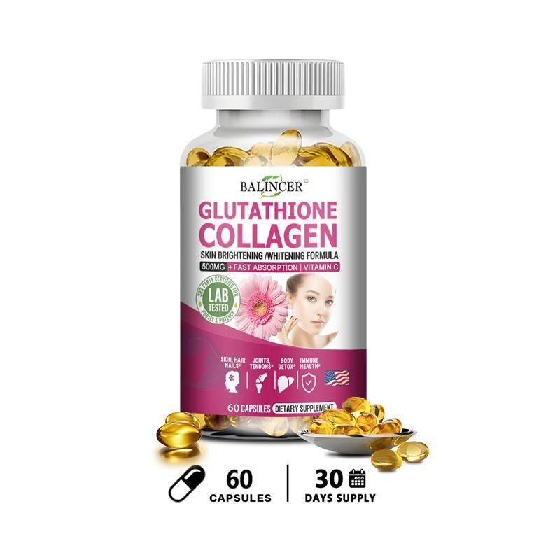 balincer collagen glutathione Balincer Glutathione Collagen Supplement - with Vitamin C - Supports Hair,  Bone and Joint Health, Supports Liver, Brain and Energy