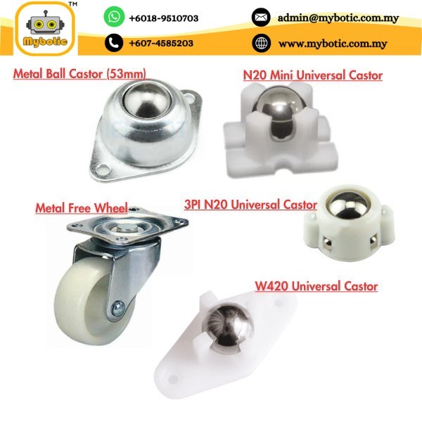 3PI N20 Universal Castor / Metal Ball Castor(53mm) / W420 Universal ...