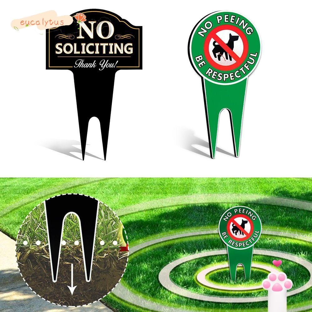 EU-FASHION No Pooping Dog Sign, Durable Garden Ornament Please Pick Up ...