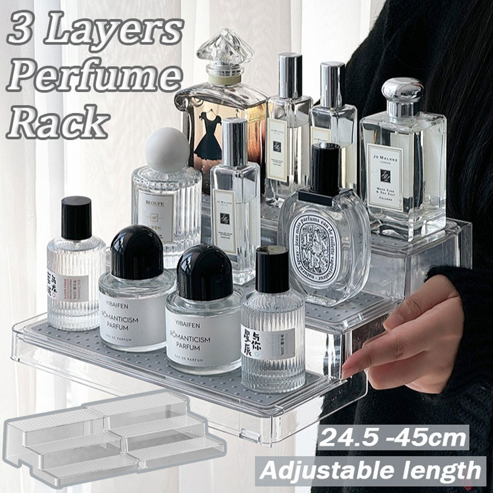 Perfume Rack Organizer Expandable Display Rack Storage Shelf Holder ...
