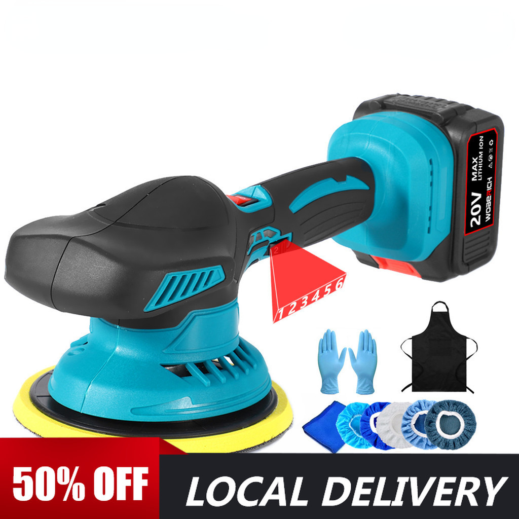 Cordless Electric Car Polisher Rechargeable Automobile Car Polishing ...