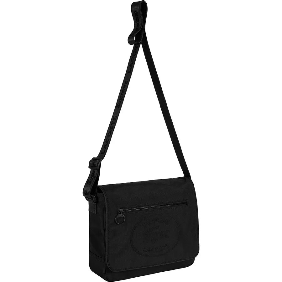Supreme Lacoste Small Messenger Bag Black | Shopee Malaysia